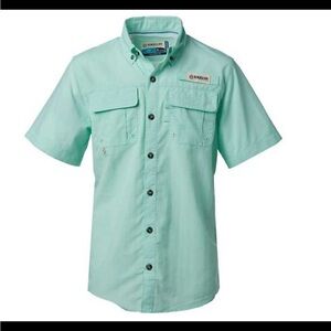 Magellan Outdoors Boy’s Size M Laguna Madre Button Down Fishing Shirt